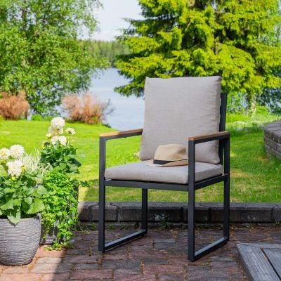 Veke Aava tuoli antrasiitti, hiekka pehmusteet, asiakaspalautus