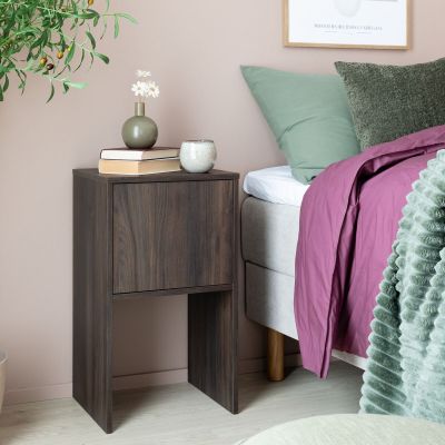 Veke Alava yöpöytä 40x35x70 cm tumma tammi