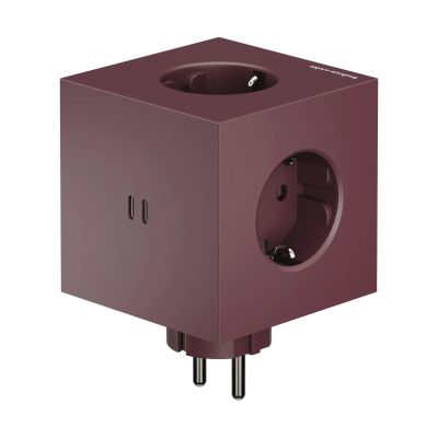 Avolt AVOLT x Bauhaus-Archiv Square 2 jatkojohto USB-C Mulberry Red