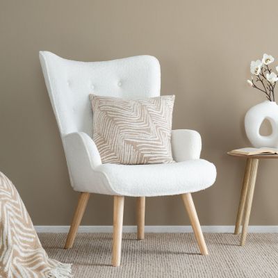 Vivano Ohto nojatuoli, Teddy valkoinen