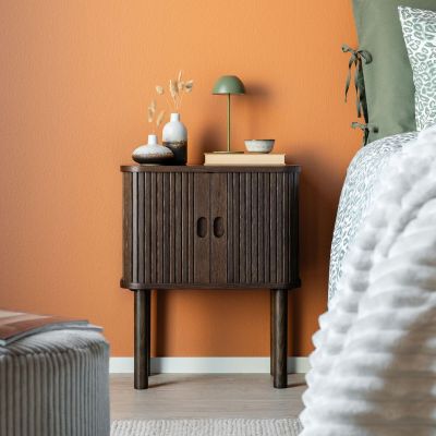 Veke Raita yöpöytä 45x30x55,1 cm savutammi, kuvausmalli