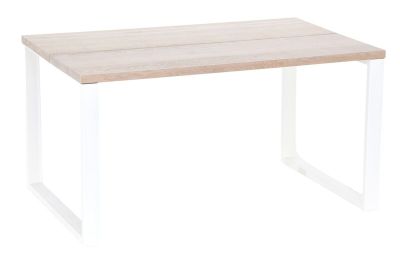 Veke Manner tammi lankkupöytä 130x90 cm valkolakattu tammi/valkoinen