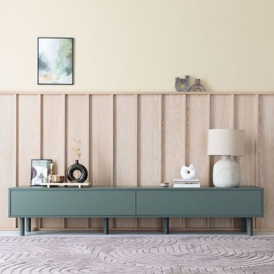 Veke Kokoa tv-taso 200 metsänvihreä push open, taika jaloilla(kuvausmalli)