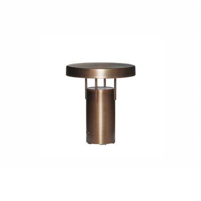 Hübsch - BringMe Mini LED-akkukäyttöinen pöytälamppu, messinki, 20 cm