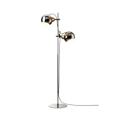 Halo Design - DC-maavalaisin, kromi, korkeus 150 cm, metalli, 2-lamppuinen