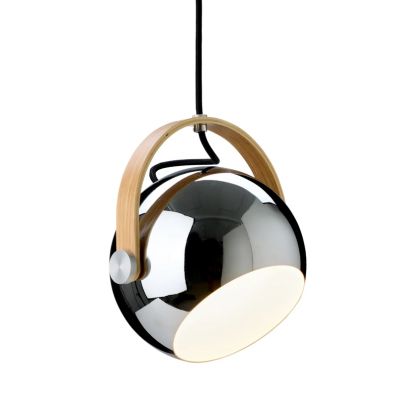 Halo Design - DC-riippuvalaisin, kromivärinen, Ø 18 cm, metalli