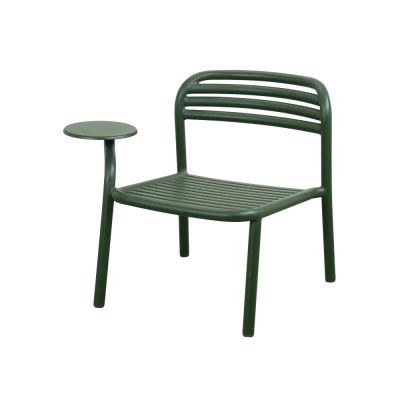 Cane-line, Bliss lounge tuoli m/sivupöytä oikea Dark green, aluminium