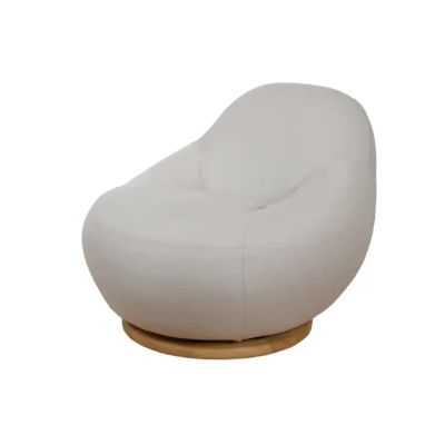 Cane-line, Gem lounge tuoli m/teak kääntölaakeri Sand, AirTouch