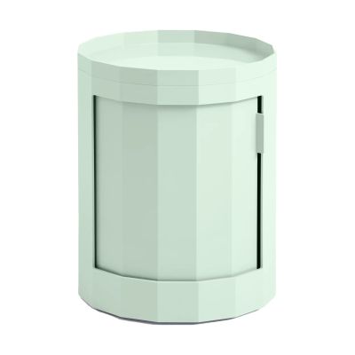 HAY Facet Cabinet low sivupöytä jalat/pyörät 49 cm Soft mint