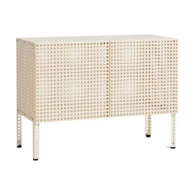 HAY Perforated Cabinet kaappi small Eggshell