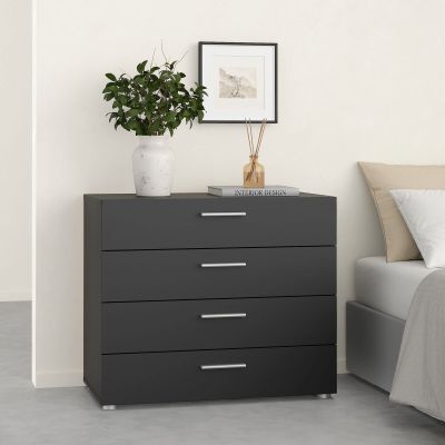 Tvilum Pepe lipasto 4-laatikolla mattamusta