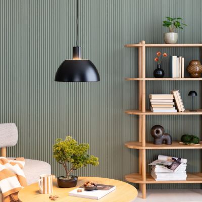 Veke Nekku riippuvalaisin Ø30 cm mattamusta