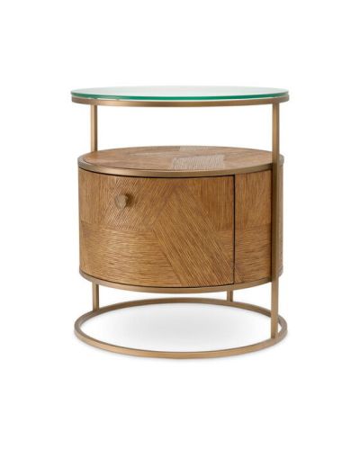 Eichholtz Velutto sivupöytä tammiviilu messinki