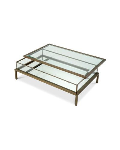 Eichholtz Harvey-sohvapöytä harjattu messinki