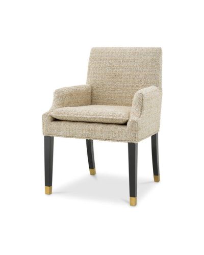 Eichholtz Clayton käsinojatuoli Winslow chenille beige