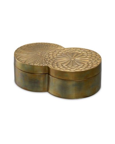 Eichholtz Meiji koristeboksi antiikkimessinki