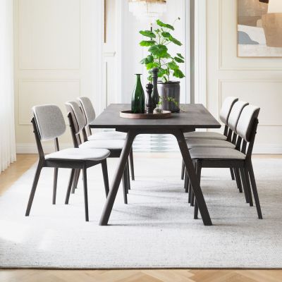 Rowico Home Clapperton ruokapöytä220x95 cm ruskea tammi