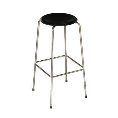 FRITZ HANSEN - High Dot -jakkara, 76 cm, kromi/savuharmaa, puu