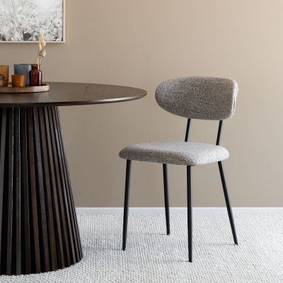 Veke Daniel tuoli 2kpl mocca Java 13, mustat jalat, asiakaspalautus