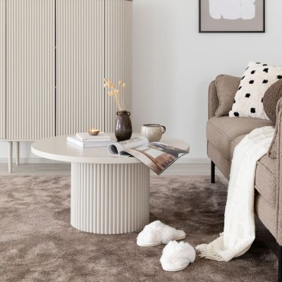 Ranua by Veke Taimi pyöreä sohvapöytä Ø80 cm greige, asiakaspalautus