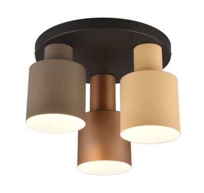 Trio Agudo kattovalaisin 3-osainen beige/ruskea/kahvi, asiakaspalautus