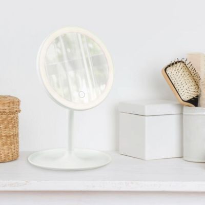 Mirrors and More M&M Liara meikkipeili valolla 18x28,5 cm valkoinen