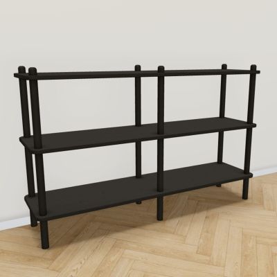 Ranua by Veke Askel avohylly 138x35x86 cm hiili, asiakaspalautus