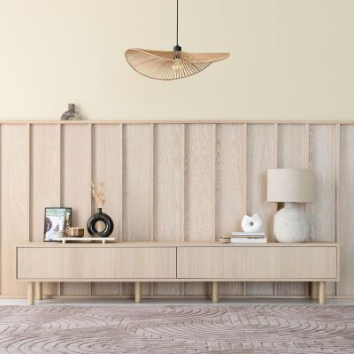 Veke Kokoa tv-taso 200 hiekka tammi push open, taika jaloilla, asiakaspalautus