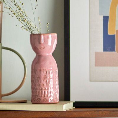 Bloomingville Embla maljakko 14,5 cm pinkki