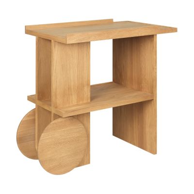 Kristina Dam Studio Axis sivupöytä 42×80 cm Lämmin lakattu tammi