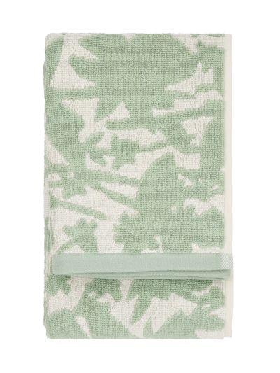 Finlayson Katveessa pyyhe Salvianvihreä / Luonnonvalkoinen
