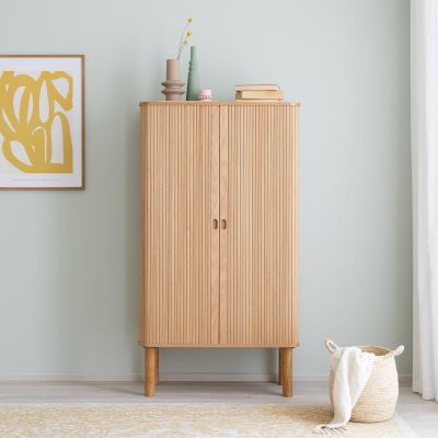 Veke Raita kaappi 80x40x145 cm lakattu tammiviilu, asiakaspalautus