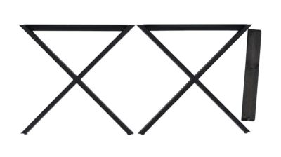 Veke X lankkupöydän metallijalat musta, asiakaspalautus