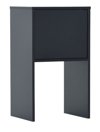 Veke Alava yöpöytä 40x35x70 cm musta