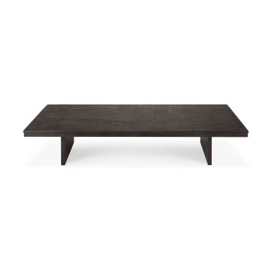 Ethnicraft Grooves sohvapöytä Off black teak, 170x120 cm