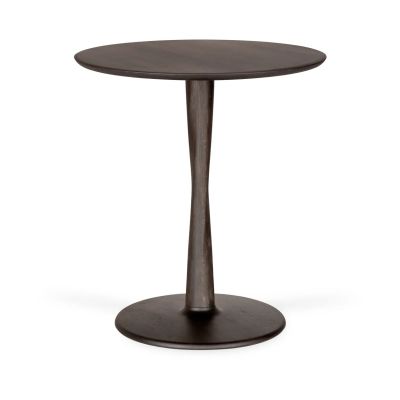 Ethnicraft Torsion ruokapöytä Ruskealakattu tammi, Ø70 cm