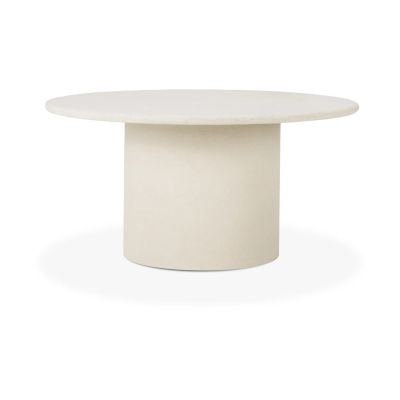 Ethnicraft Elements ruokapöytä Off white, Ø150 cm