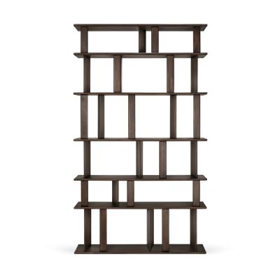 Ethnicraft Block kirjahylly Espresso matta mahonki, 120×207 cm