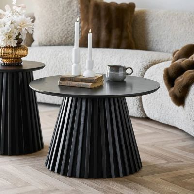 House Nordic Osaka pyöreä sohvapöytä Ø70 cm musta