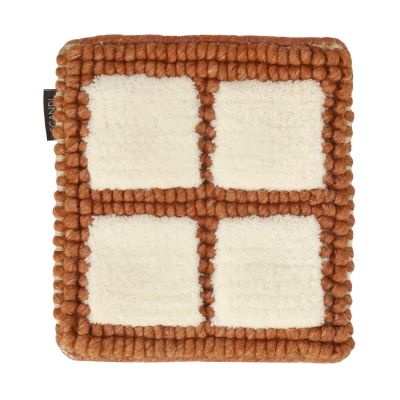 Scandi Living Näyte Pasture villamatto Luonnonvalkoinen-ruoste