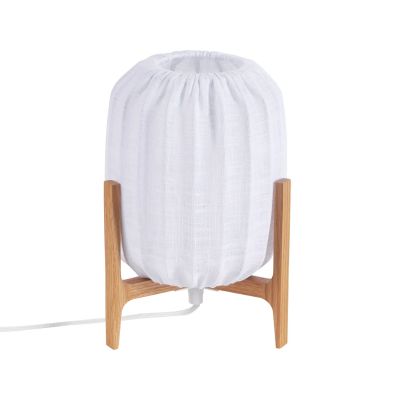 Watt & Veke Prisma pöytälamppu Oak-White, Mini Ø16×24,3 cm