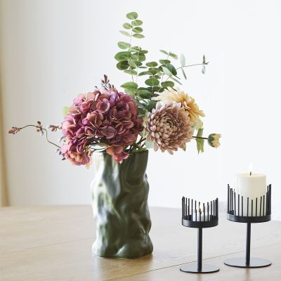 House Nordic Winona keraaminen vaasi 15x25,5 cm vihreä