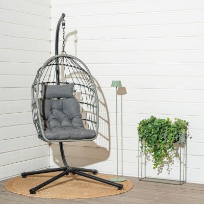 Vivano Rocco riipputuoli telineellä musta/harmaa, kuvausmalli