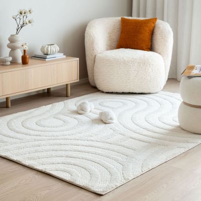 Veke Kaarre nukkamatto 200x290 cm valkoinen, asiakaspalautus