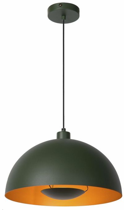 Lucide Siemon riippuvalaisin Ø40 cm vihreä, asiakaspalautus