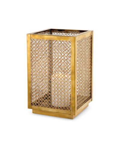 Eichholtz Cairo kynttilälyhty antiikki messinki