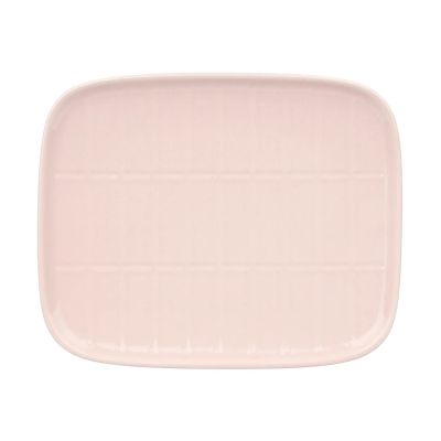 Marimekko Tiiliskivi lautanen 12 x 15 cm Vaaleanpunainen