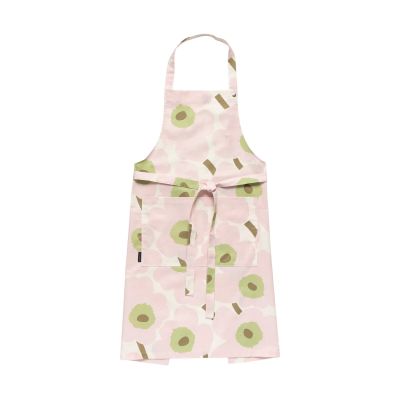Marimekko Pieni Unikko esiliina Off white-pink-pear-sand