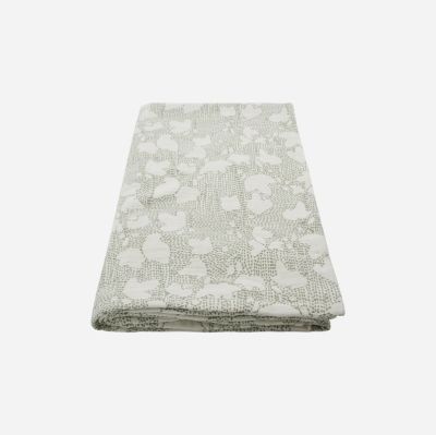 House Doctor - HDMori päiväpeite, valkoinen/khaki, 250 x 250 cm