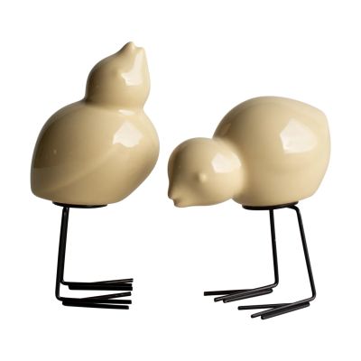 DBKD DBKD Swedish Birds -pääsiäiskoriste, 2-pakkaus Kiiltävä keltainen